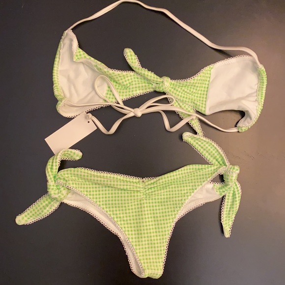 Green Gingham Bikini - Picture 2 of 4